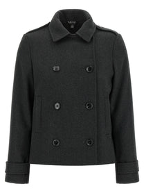 Lauren Ralph Lauren Double Breasted Coat Grey