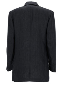 Max Mara Women's Double Breasted Jacket Olimpia Grey