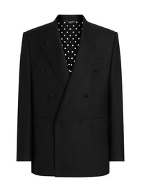 Dolce &amp; Gabbana Men's Double Breasted Jacket Sicily Black