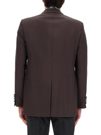 Gucci Men's Double Breasted Jacket Brown