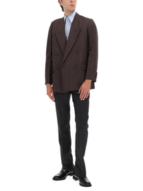 Gucci Men's Double Breasted Jacket Brown