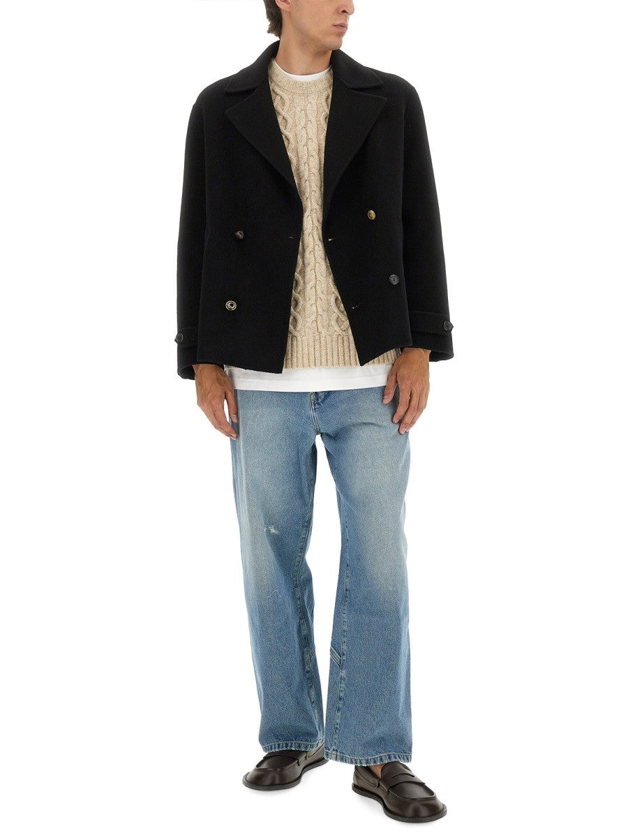 Moschino Men's Double Breasted Jacket Black