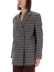 Etro Women's Double Breasted Jacket Grey