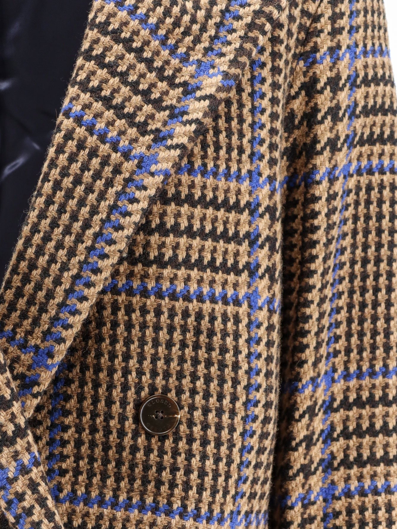 Closed Women's Double Breasted Prince of Wales Coat Beige
