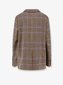 Closed Women's Double Breasted Prince of Wales Coat Beige