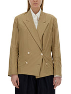 Dries Van Noten Women's Double Breasted Shirt Beige