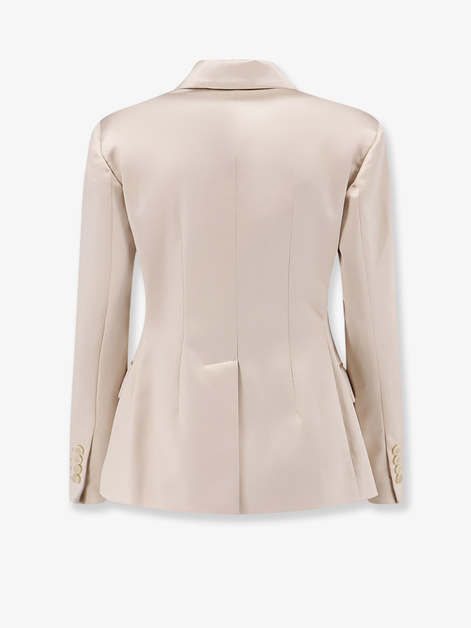 Brunello Cucinelli Women's Double Breasted Silk Blazer White