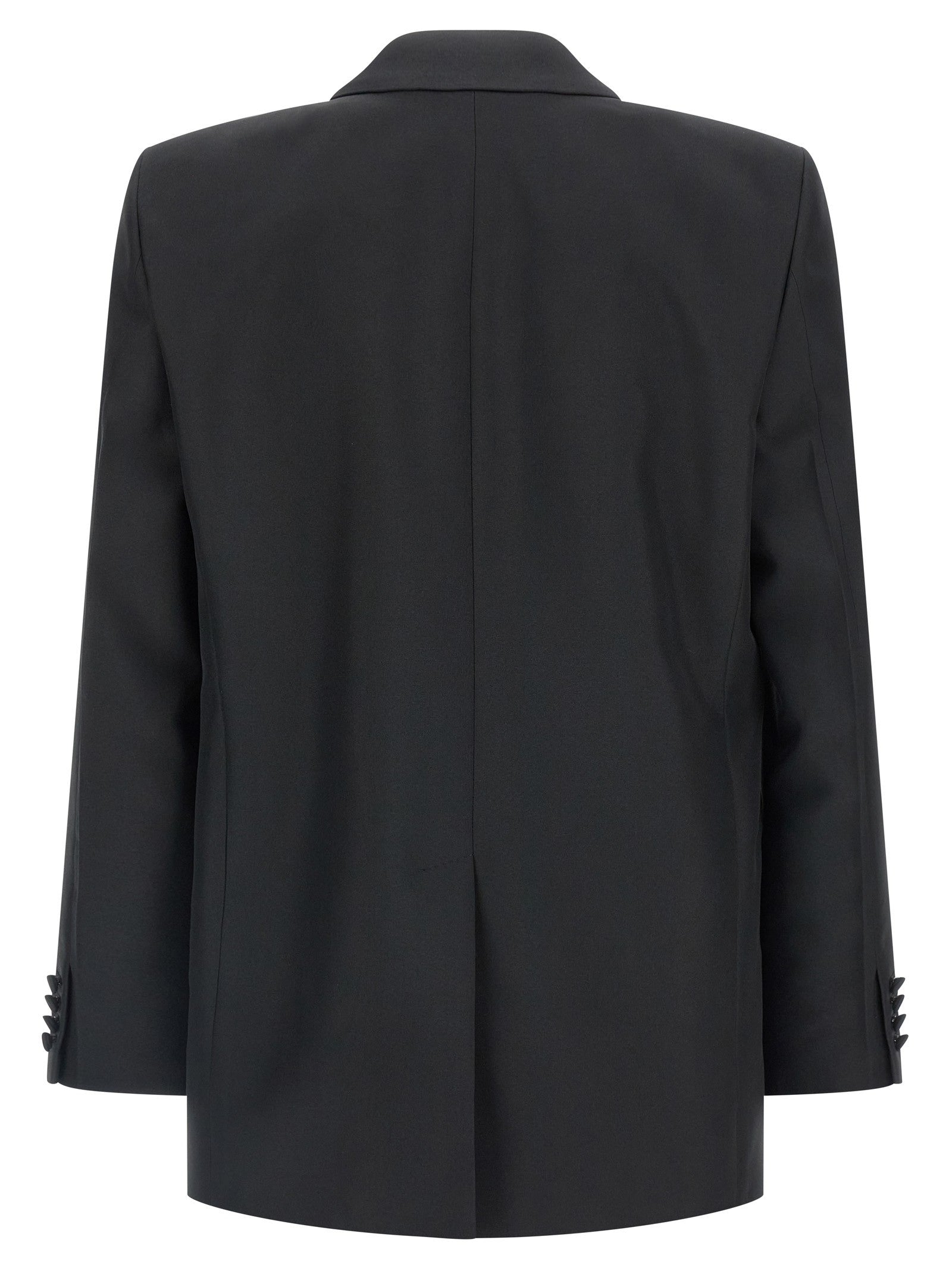 Gucci Double Breasted Technical Panama Blazer Black