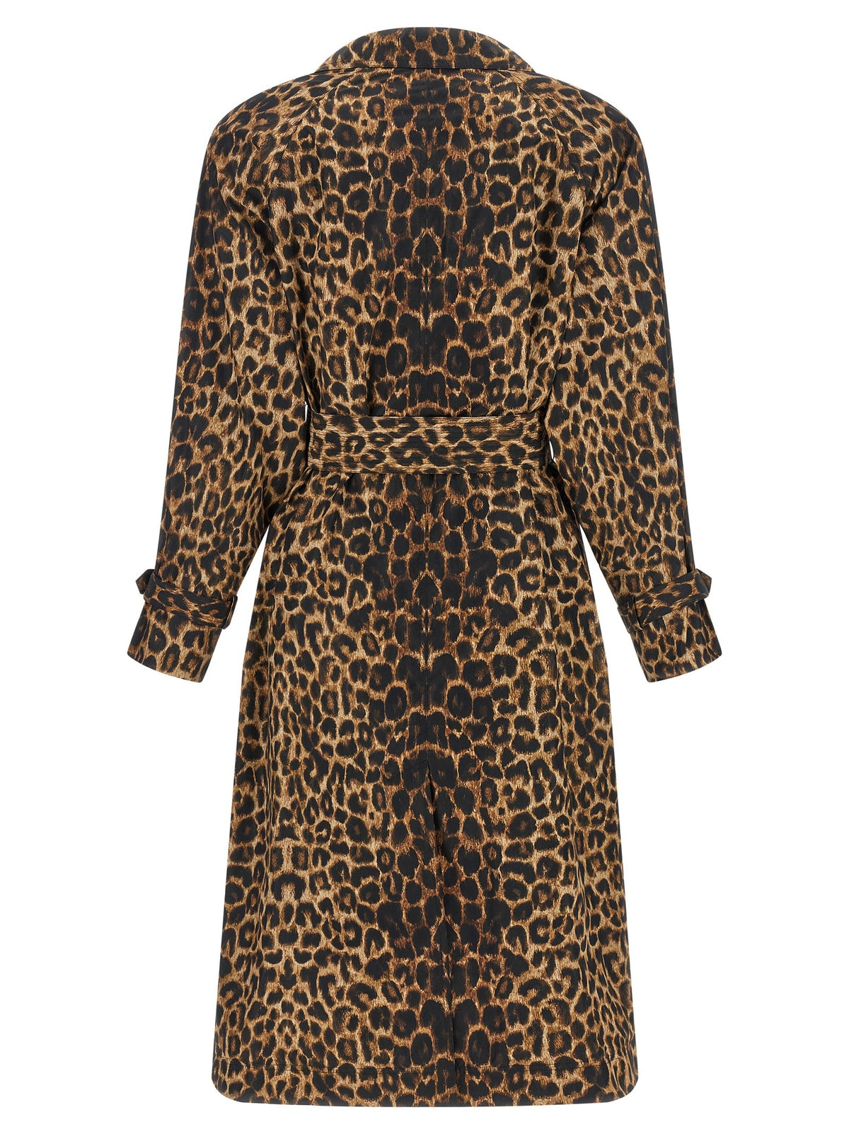 Saint Laurent Double Breasted Trench Coat Brown