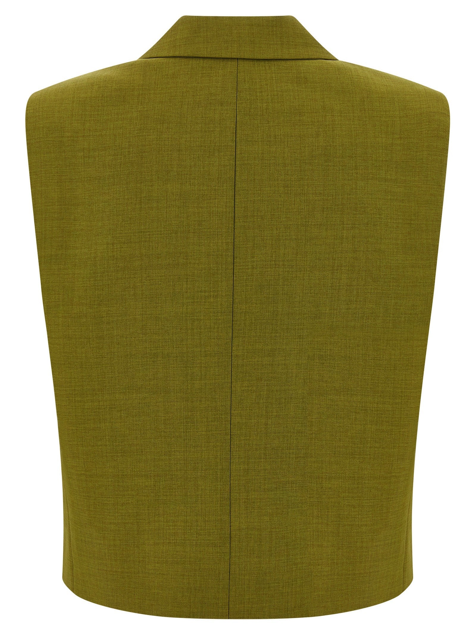 Theory Double Breasted Vest Green