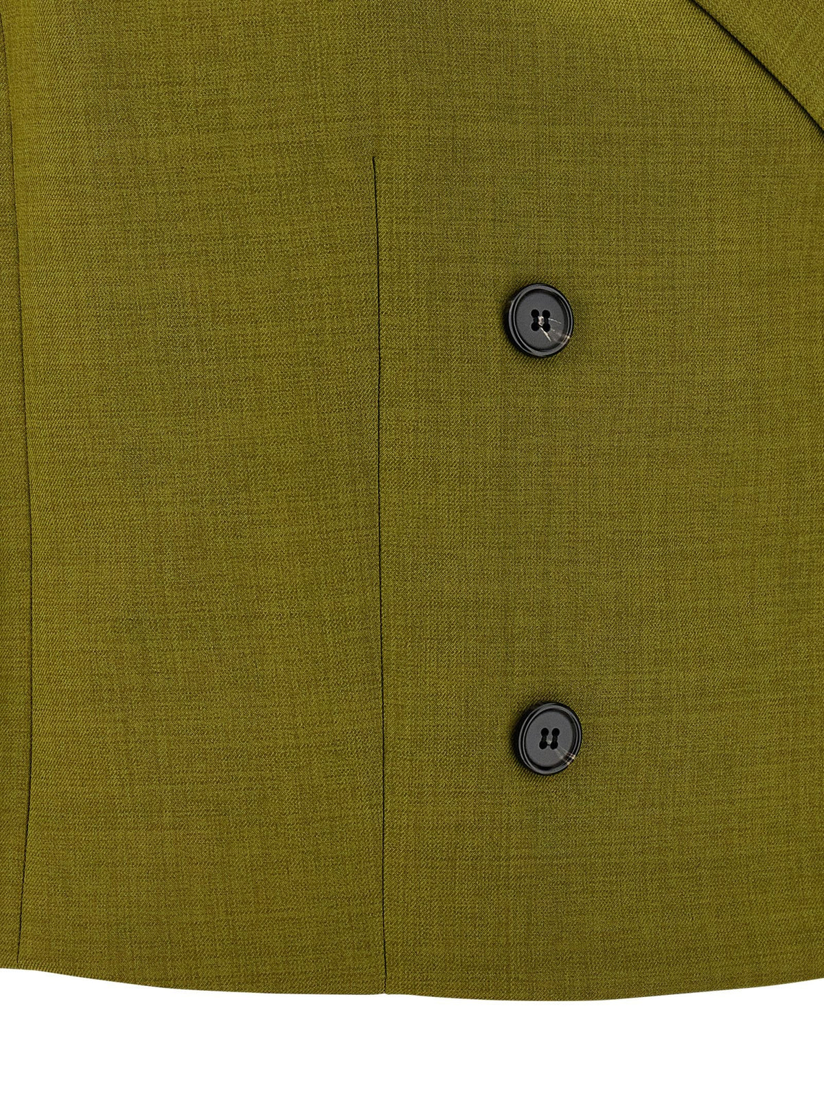 Theory Double Breasted Vest Green, view 4