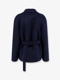 Dior Women's Double Breasted Virgin Wool and Silk Caban Pattern