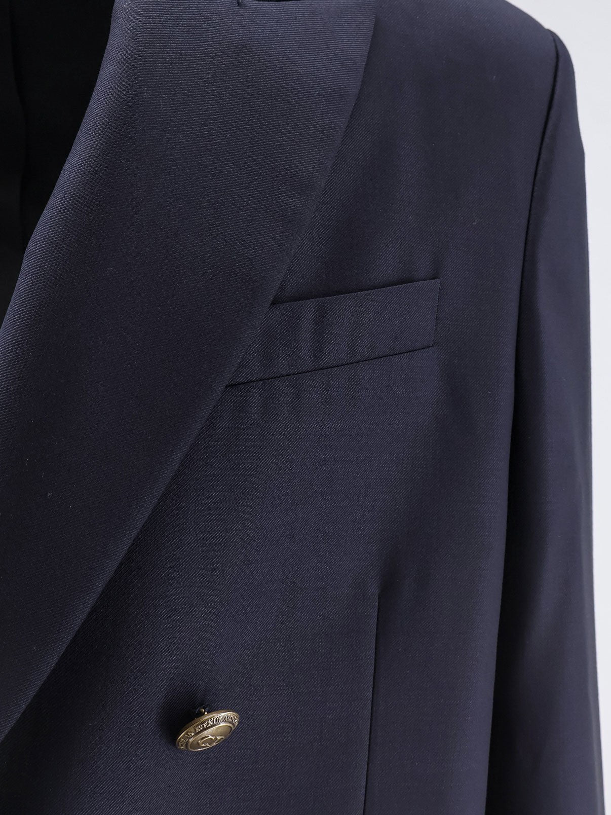 Dior Men's Double Breasted Virgin Wool Blazer Blue