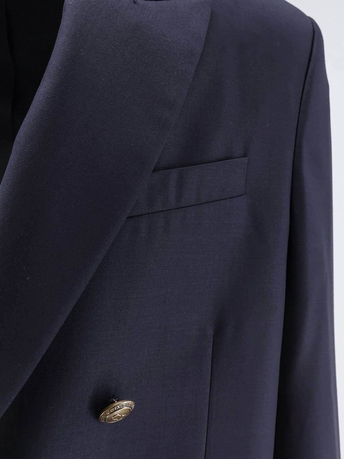 Dior Men's Double Breasted Virgin Wool Blazer Blue, view 3