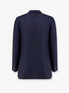 Dior Men's Double Breasted Virgin Wool Blazer Blue, view 2