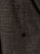 Alysi Women's Double Breasted Wool and Linen Blend Blazer SIGARO, view 3