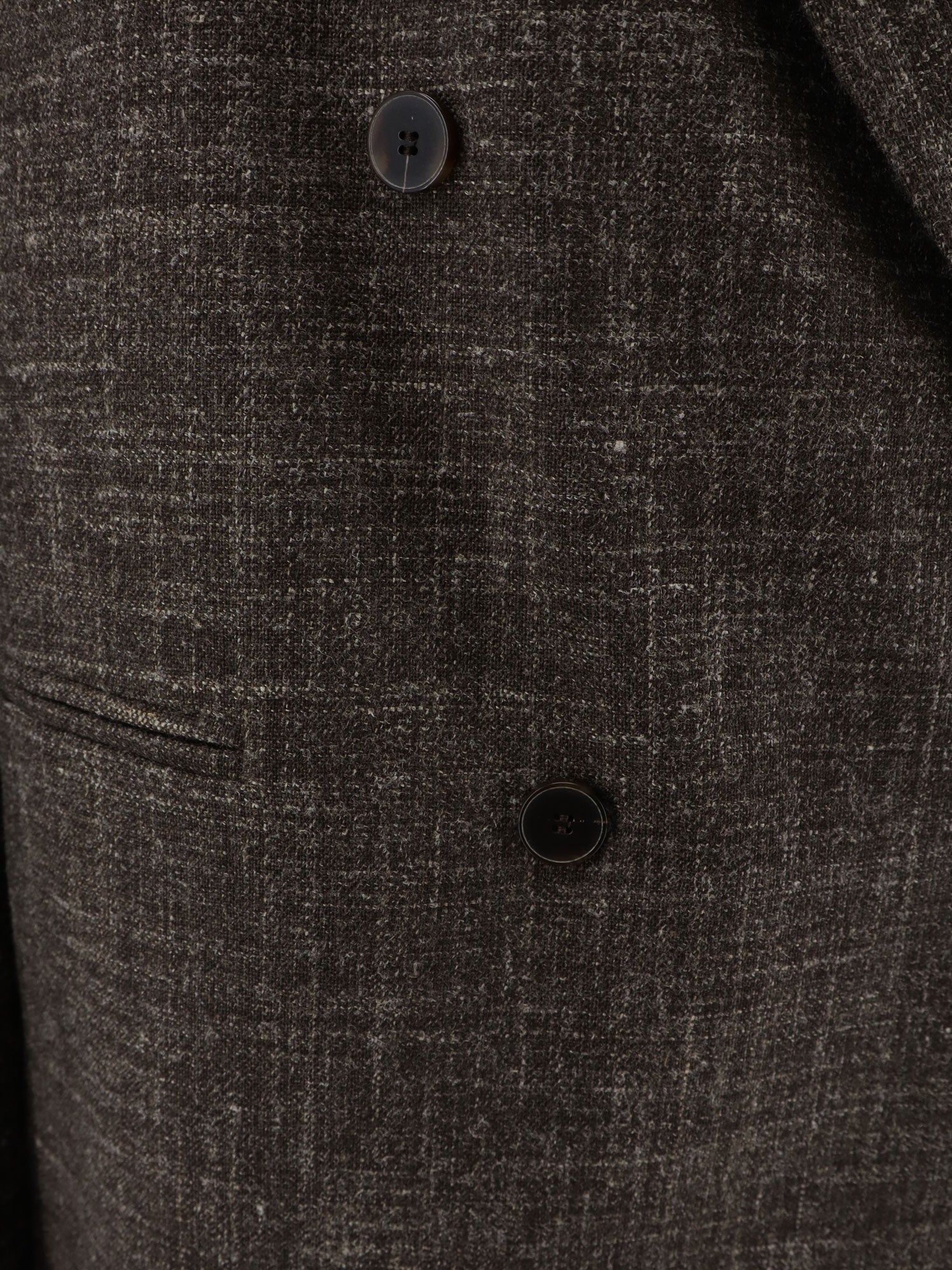 Alysi Women's Double Breasted Wool and Linen Blend Blazer SIGARO