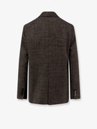Alysi Women's Double Breasted Wool and Linen Blend Blazer SIGARO, view 2