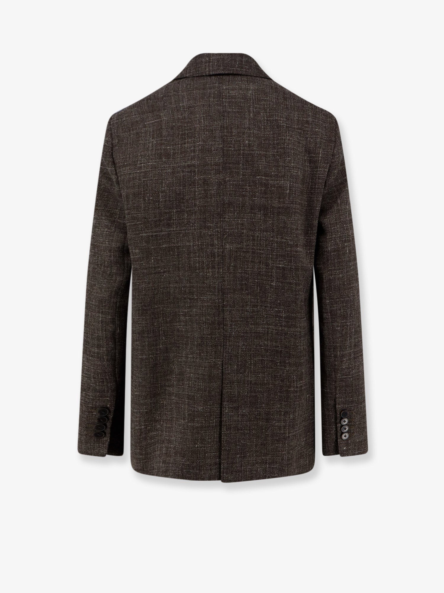 Alysi Women's Double Breasted Wool and Linen Blend Blazer SIGARO