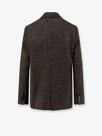 Alysi Women's Double Breasted Wool and Linen Blend Blazer SIGARO