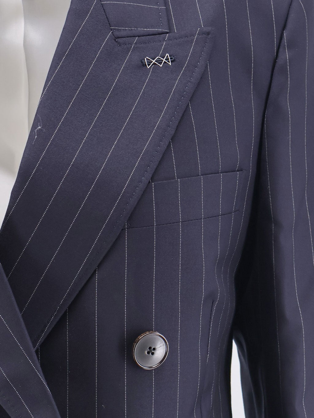 Givenchy Women's Double Breasted Wool Blazer Blue