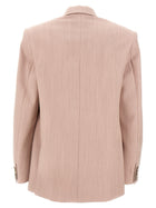 Stella McCartney Double Breasted Wool Blazer Blue, view 2