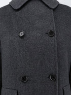 ASPESI Women's Double Breasted Wool Coat Grey