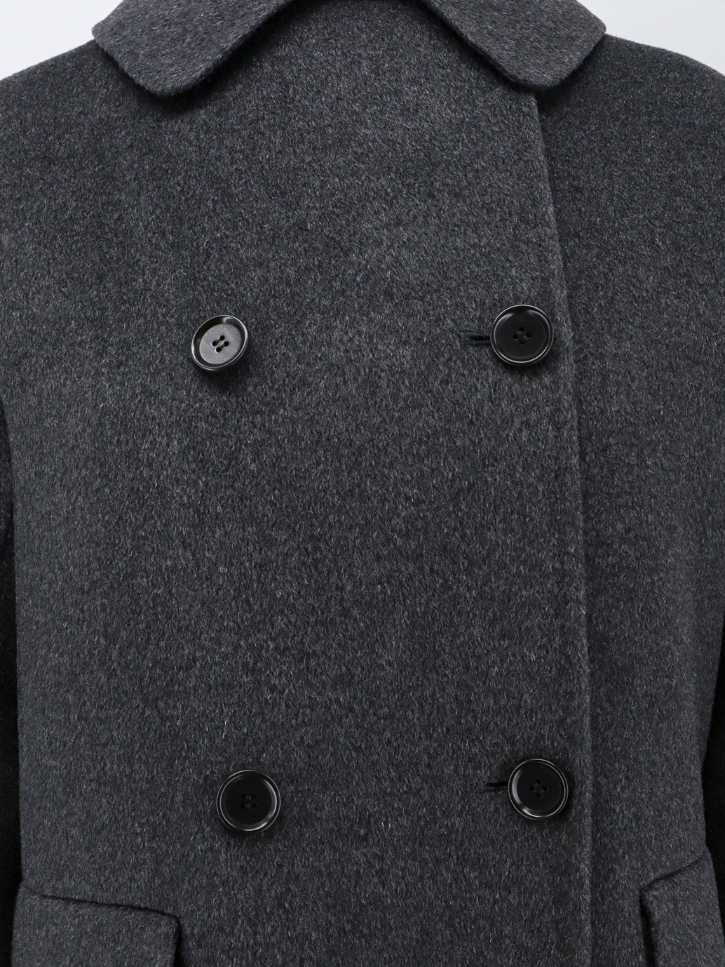 ASPESI Women's Double Breasted Wool Coat Grey
