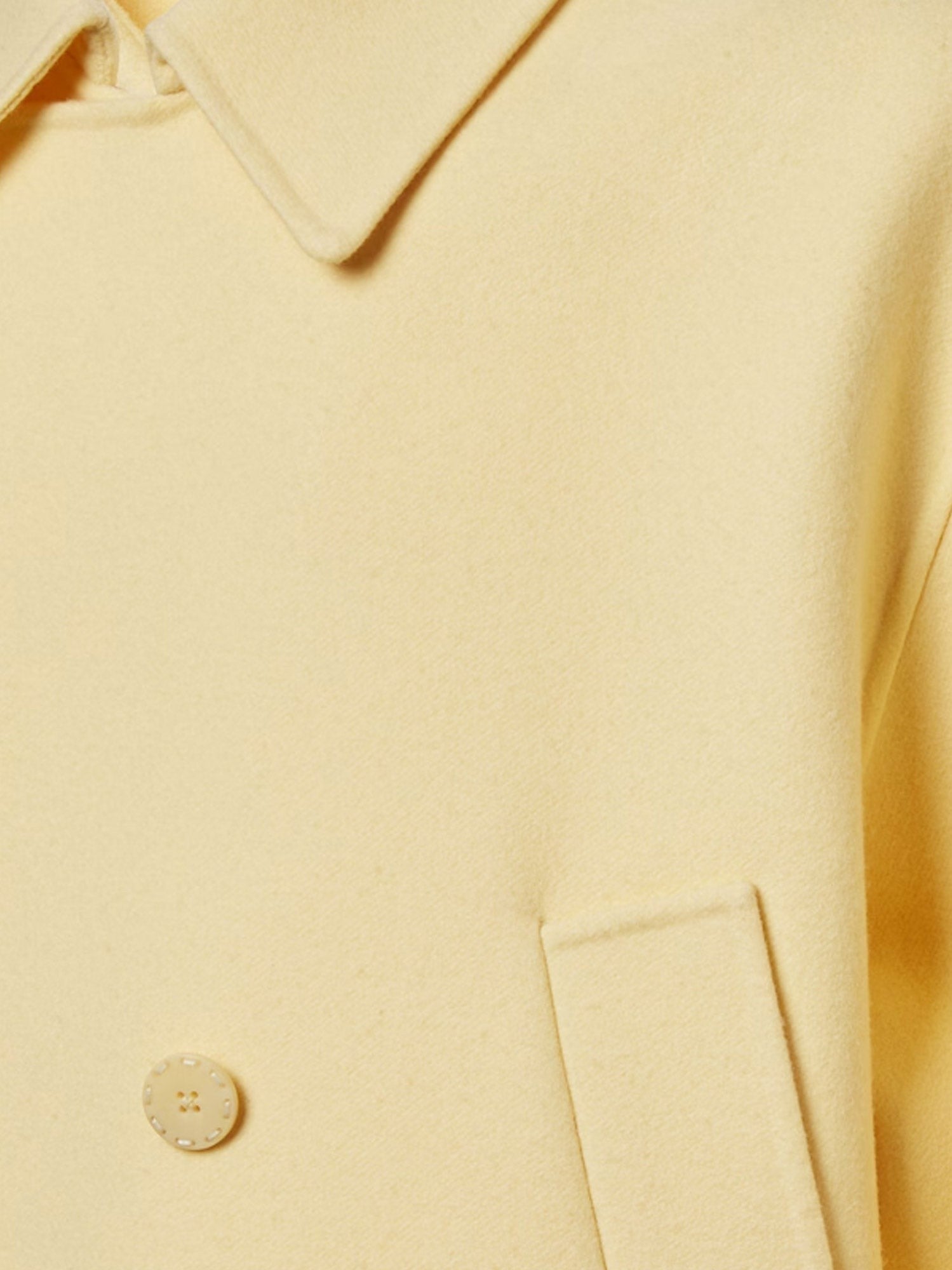 Fendi Men's Double Breasted Wool Coat White