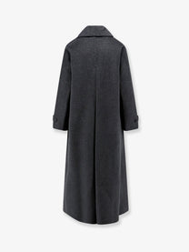 ASPESI Women's Double Breasted Wool Coat Grey