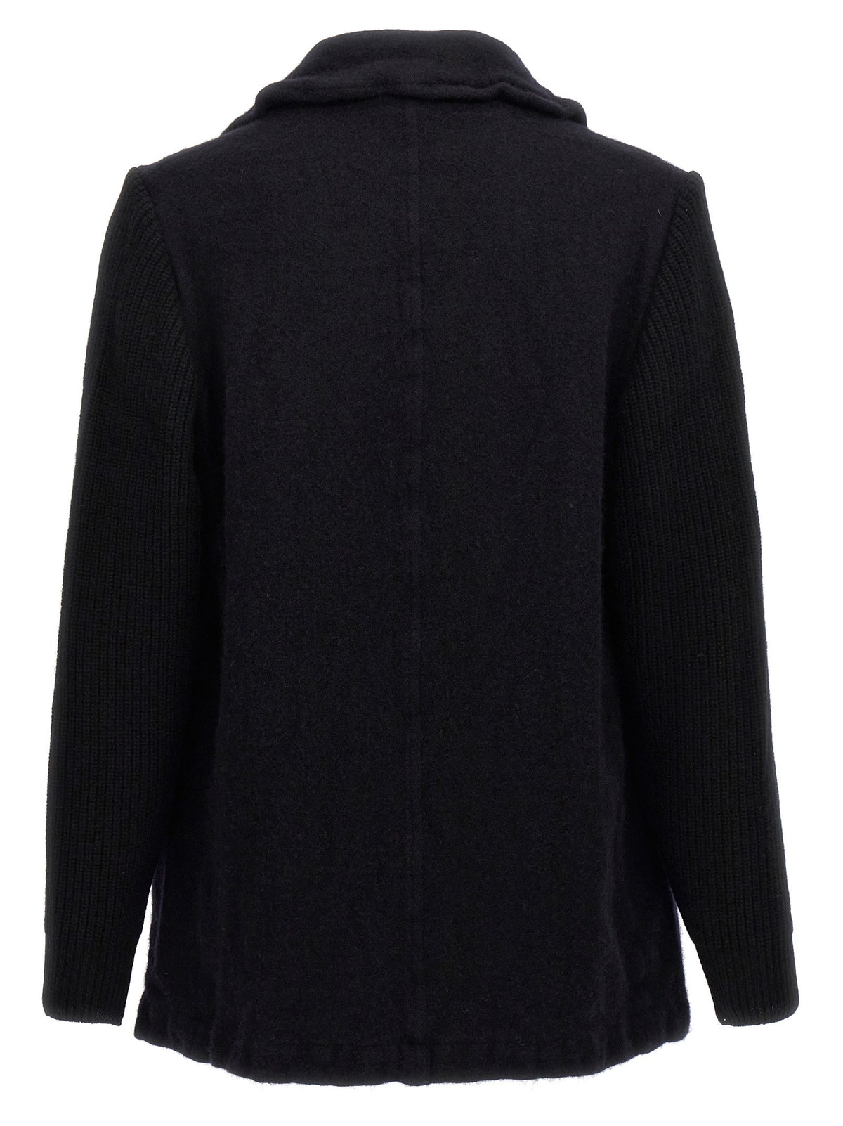 Comme Des Garcons Shirt Double Breasted Wool Coat Blue, view 2