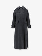 ASPESI Women's Double Breasted Wool Coat Grey