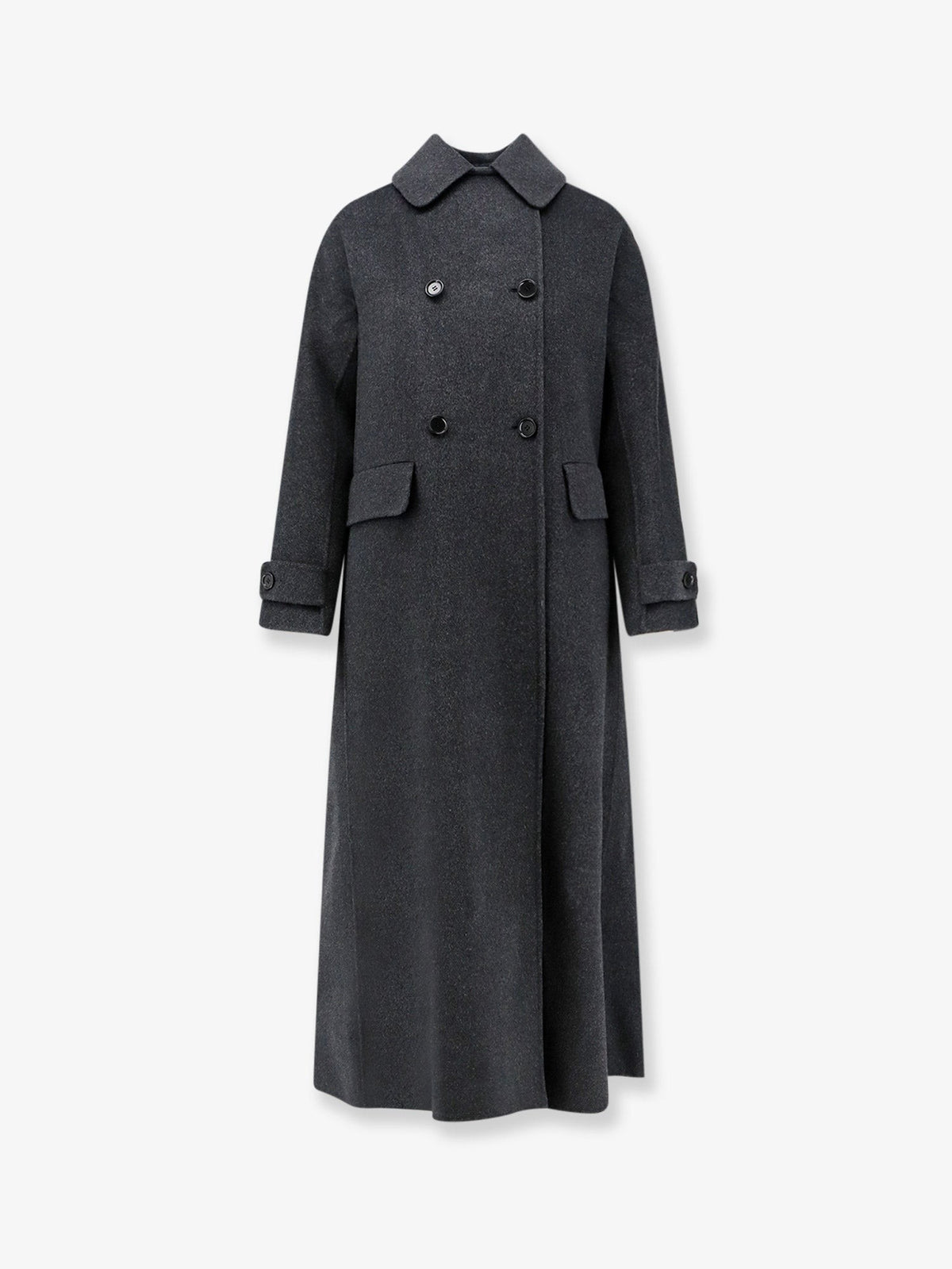 ASPESI Women's Double Breasted Wool Coat Grey