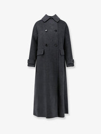 ASPESI Women's Double Breasted Wool Coat Grey