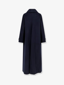 ASPESI Women's Double Breasted Wool Coat Blue