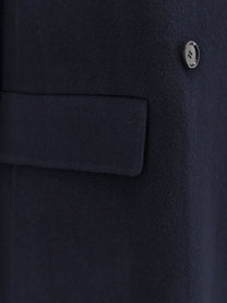 ASPESI Women's Double Breasted Wool Coat Blue
