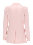 Max Mara Studio Women's Double Breasted Wool Crepe Jacket Blue, view 3