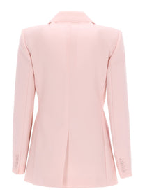 Max Mara Women's Double Breasted Wool Crepe Jacket Blue