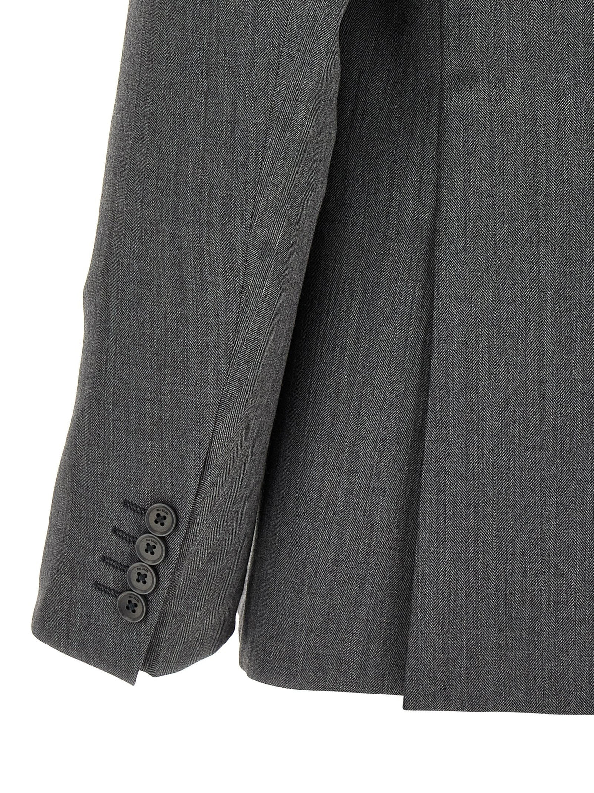 Pal Zileri Double Breasted Wool Dress Grey, view 3