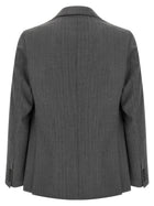 Pal Zileri Double Breasted Wool Dress Grey, view 2