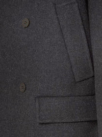 Fendi Men's Felt Wool Coat Grey