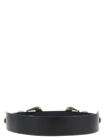 Golden Goose Double Buckle Belt Black