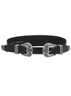 Golden Goose Women's Double Buckle Belt Black