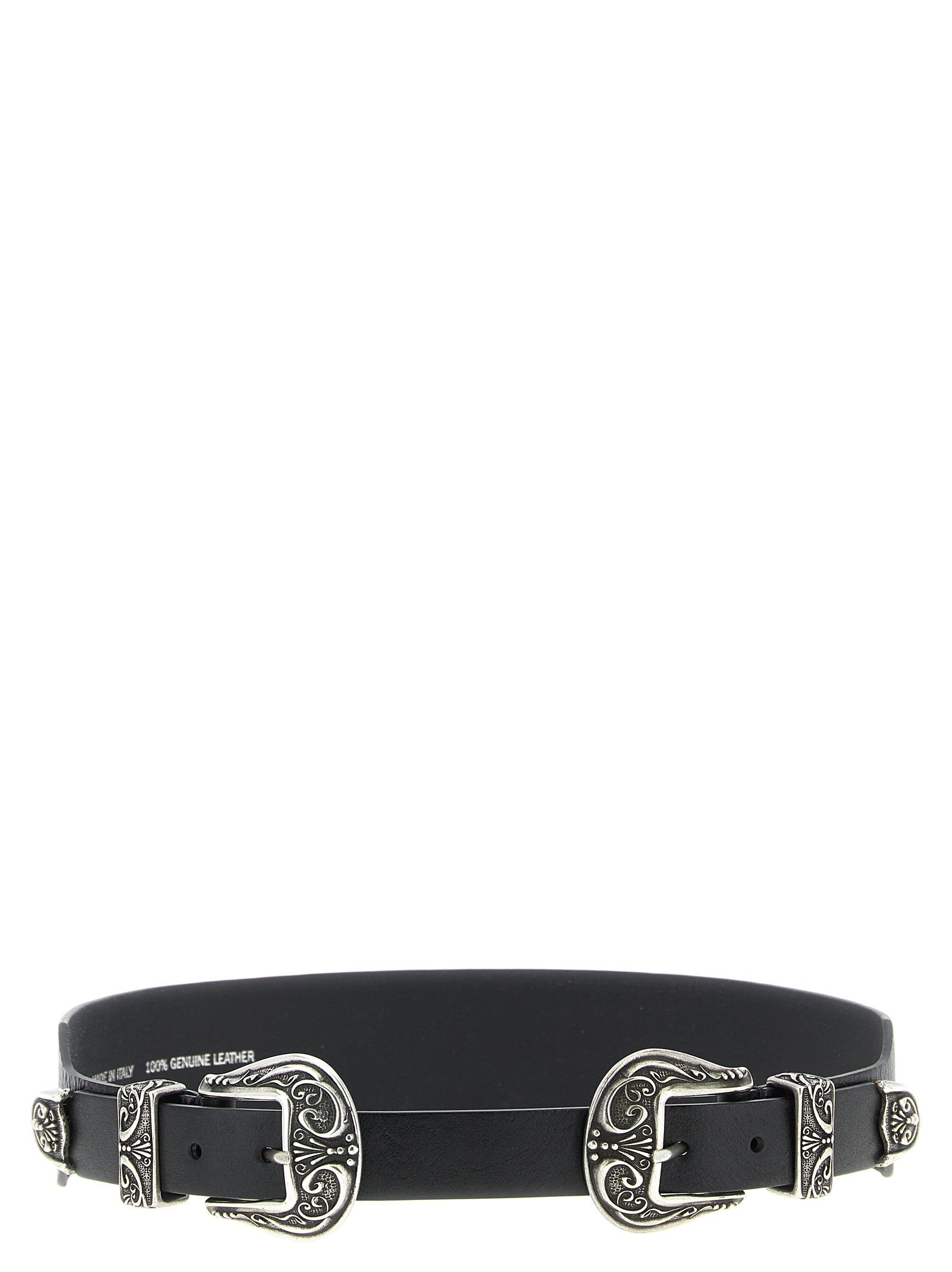 Golden Goose Double Buckle Belt Black