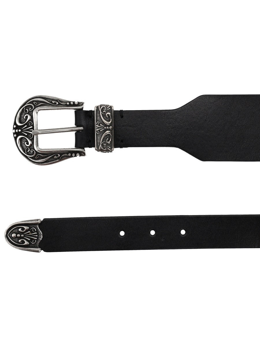 Golden Goose Women's Double Buckle Belt Black