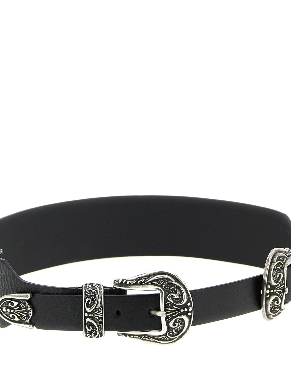 Golden Goose Double Buckle Belt Black