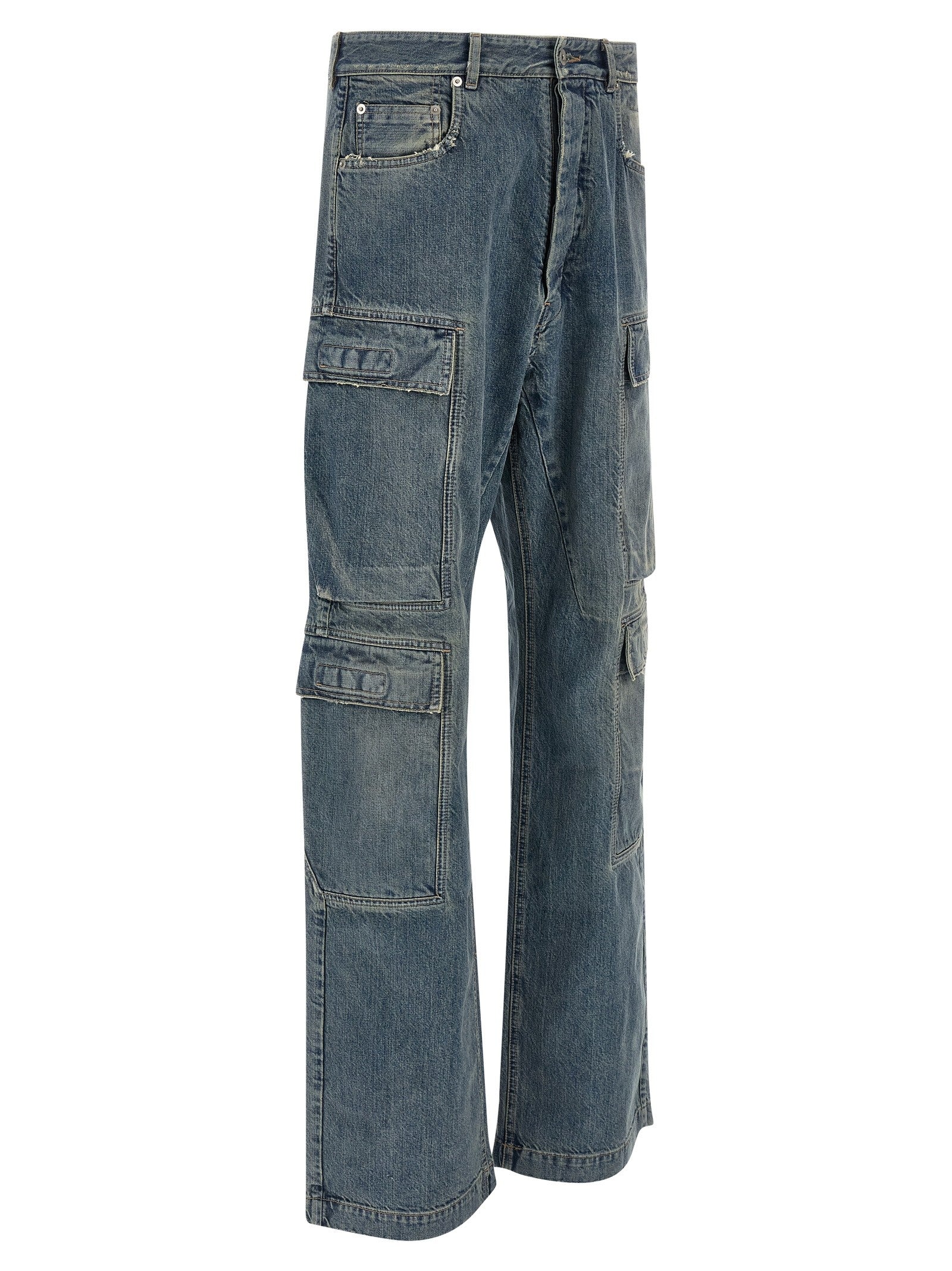 DRKSHDW Double Cargo Jeans Blue
