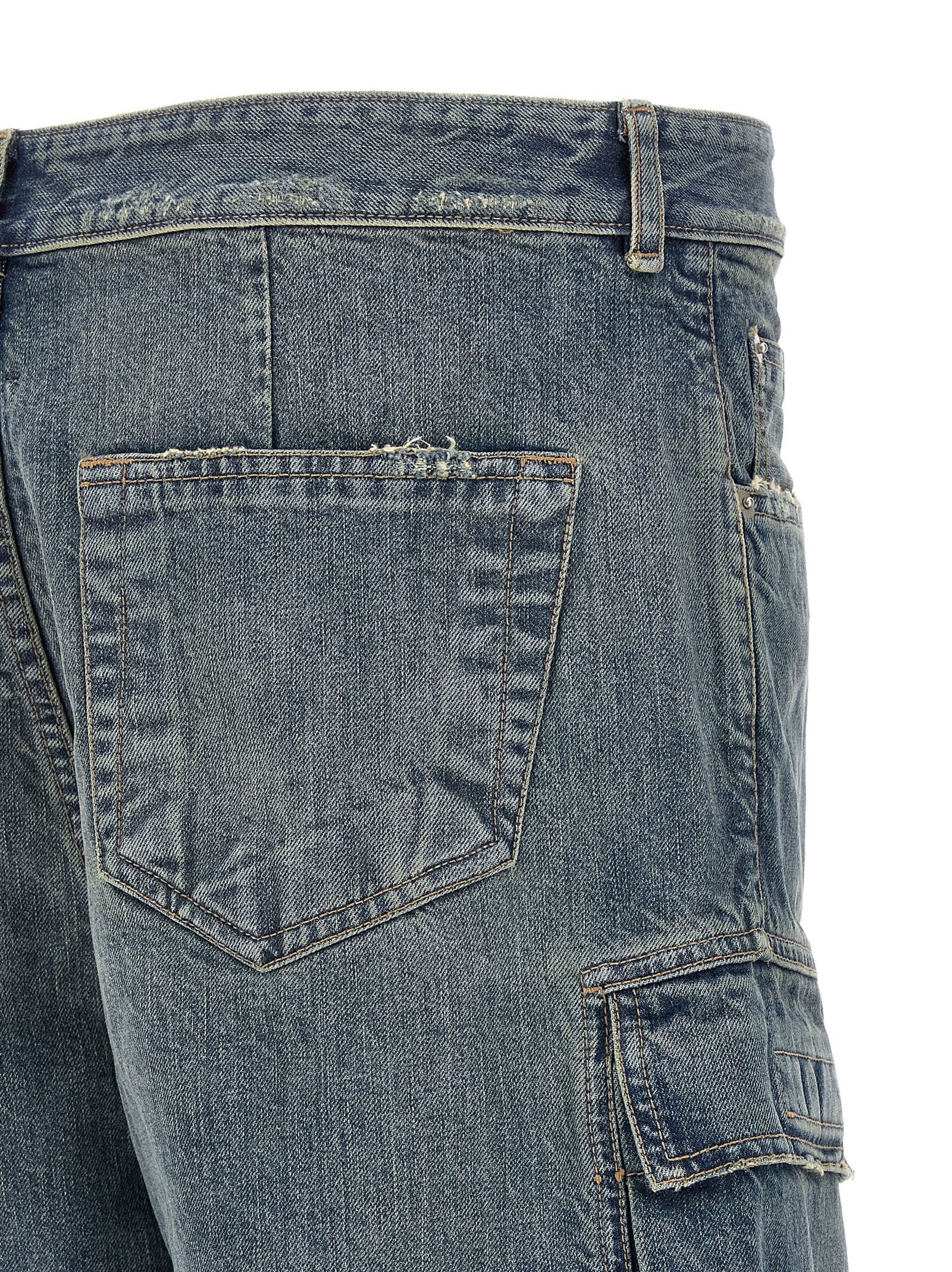 DRKSHDW Double Cargo Jeans Blue