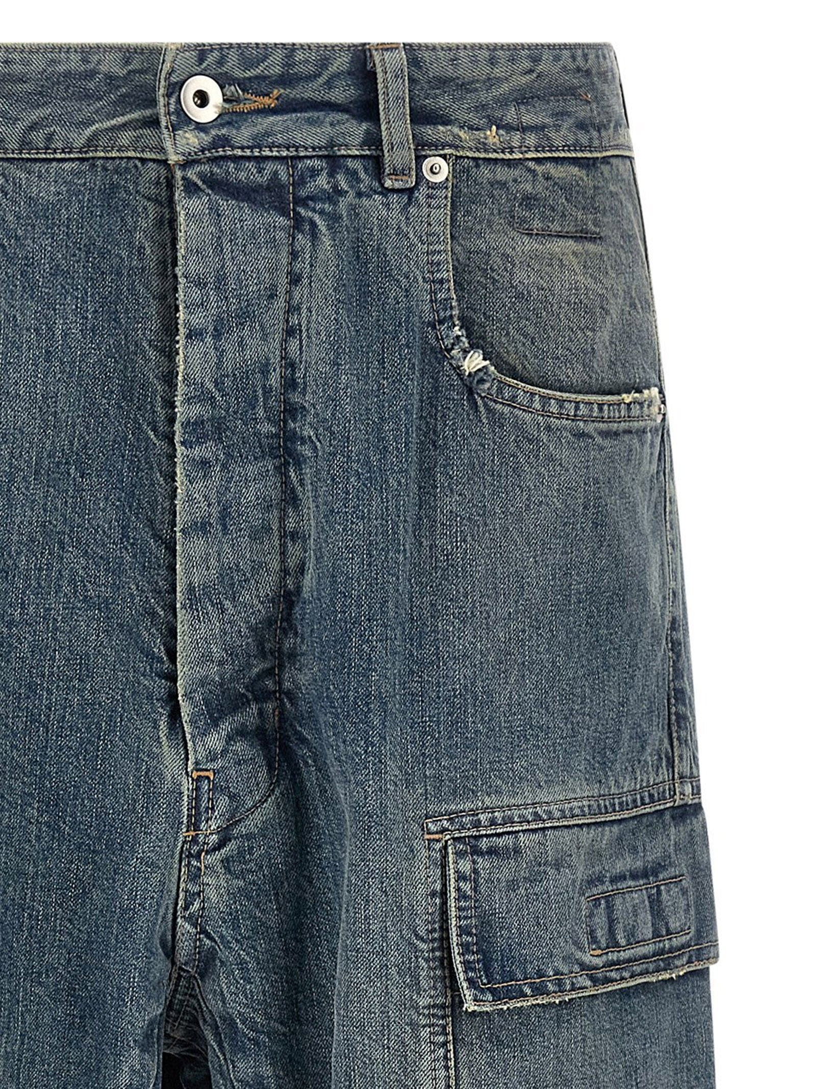 DRKSHDW Double Cargo Jeans Blue