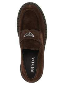 PRADA Double Chocolate Loafers Brown